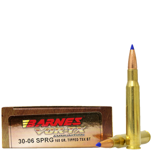 Barnes VOR-TX Rifle .30-06 Springfield 168gr Tipped TSX Boat Tail 20Rnd Rifle Ammunition Nexgen Outfitters Barnes VOR-TX Rifle .30-06 Springfield 168gr Tipped TSX Boat Tail 20Rnd Rifle Ammunition Nexgen Outfitters