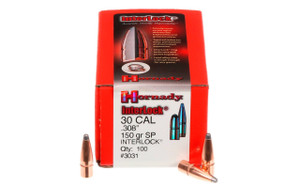 Hornady InterLock .30 Cal 150 gr SP Bullets-100cnt Nexgen Outfitters Hornady InterLock .30 Cal 150 gr SP Bullets-100cnt Nexgen Outfitters