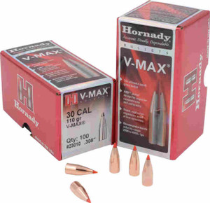Hornady V-MAX .30 Cal 110 gr Bullets-100cnt Nexgen Outfitters Hornady V-MAX .30 Cal 110 gr Bullets-100cnt Nexgen Outfitters