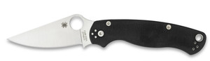 Spyderco C81GP2 Para-Military2 Folder 3.4" CPMS30V Flat Ground Plain G10 Black Nexgen Outfitters Spyderco C81GP2 Para-Military2 Folder 3.4" CPMS30V Flat Ground Plain G10 Black Nexgen Outfitters