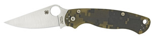 Spyderco Para-Military 2 Folder 3.4" Flat Ground Plain G10 - Camo Nexgen Outfitters