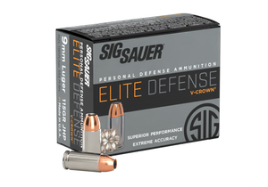 Sig Sauer V-Crown 9mm Luger 115 GR JHP 20Box Nexgen Outfitters Sig Sauer V-Crown 9mm Luger 115 GR JHP 20Box Nexgen Outfitters