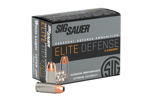 Sig Sauer V-Crown 9mm Luger 147 GR JHP 20Box Nexgen Outfitters Sig Sauer V-Crown 9mm Luger 147 GR JHP 20Box Nexgen Outfitters