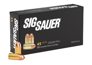 Sig Sauer 45 ACP 230 GR FMJ 50 Box Nexgen Outfitters Sig Sauer 45 ACP 230 GR FMJ 50 Box Nexgen Outfitters