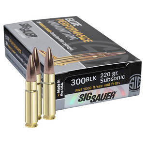 SH96700 Sig Sauer Elite Match Grade .300 Blackout 220gr Open Tip Match 20Rnd Rifle Ammunition Nexgen Outfitters SH96700 Sig Sauer Elite Match Grade .300 Blackout 220gr Open Tip Match 20Rnd Rifle Ammunition Nexgen Outfitters
