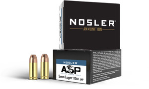 Nosler Assured Stopping Power Target 9mm Luger 115 gr JHP 20Rnd Handgun Ammo Nosler Assured Stopping Power Target 9mm Luger 115 gr JHP 20Rnd Handgun Ammo