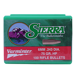 Sierra Varminter 1500 .243 Cal 60 gr HP Bullets-100cnt Nexgen Outfitters Sierra Varminter 1500 .243 Cal 60 gr HP Bullets-100cnt Nexgen Outfitters