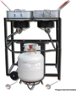 DS6217 King Kooker Multi-Purpose Portable Propane Outdoor Double Burner Frying Cart Nexgen Outfitters DS6217 King Kooker Multi-Purpose Portable Propane Outdoor Double Burner Frying Cart Nexgen Outfitters