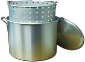 CFGKKA King Kooker Aluminum Boiling Pot with Basket & Lid Nexgen Outfitters CFGKKA King Kooker Aluminum Boiling Pot with Basket & Lid Nexgen Outfitters