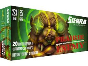 SH119947 Sierra Prairie Enemy .223 Remington 55gr BlitzKing 20Rnd Rifle Ammunition Nexgen Outfitters SH119947 Sierra Prairie Enemy .223 Remington 55gr BlitzKing 20Rnd Rifle Ammunition Nexgen Outfitters