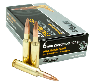Sig Sauer Elite Match Grade 6mm Creedmoor 107gr Open Tip Match 20Rnd Rifle Ammunition Nexgen Outfitters Sig Sauer Elite Match Grade 6mm Creedmoor 107gr Open Tip Match 20Rnd Rifle Ammunition Nexgen Outfitters