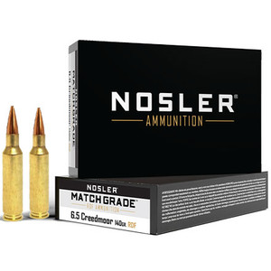 Nosler Match Grade RDF 6.5 Creedmoor 140gr Hollow Point Boat Tail 20Rnd Rifle Ammunition Nexgen Outfitters Nosler Match Grade RDF 6.5 Creedmoor 140gr Hollow Point Boat Tail 20Rnd Rifle Ammunition Nexgen Outfitters