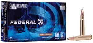 Federal Power-Shok 8mm Mauser 170gr Jacketed Soft Point 20Rnd Rifle Ammunition Nexgen Outfitters Federal Power-Shok 8mm Mauser 170gr Jacketed Soft Point 20Rnd Rifle Ammunition Nexgen Outfitters