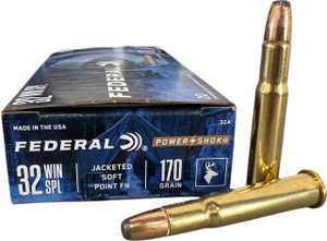 Federal Power-Shok .32 Winchester Special 170gr Jacketed Soft Point 20Rnd Rifle Ammunition Nexgen Outfitters Federal Power-Shok .32 Winchester Special 170gr Jacketed Soft Point 20Rnd Rifle Ammunition Nexgen Outfitters