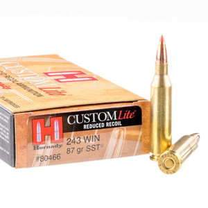 Hornady Custom Lite .243 Winchester 87gr SST 20Rnd Rifle Ammunition Nexgen Outfitters Hornady Custom Lite .243 Winchester 87gr SST 20Rnd Rifle Ammunition Nexgen Outfitters