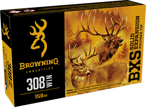 Browning BXS Solid Expansion .308 Winchester 150gr Poly Tipped Copper 20Rnd Rifle Ammunition Nexgen Outfitters Browning BXS Solid Expansion .308 Winchester 150gr Poly Tipped Copper 20Rnd Rifle Ammunition Nexgen Outfitters