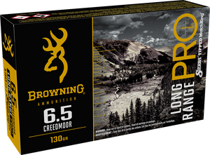 Browning Long Range Pro 6.5 Creedmoor 130gr Sierra Tipped MatchKing Boat Tail 20Rnd Rifle Ammunition Nexgen Outfitters Browning Long Range Pro 6.5 Creedmoor 130gr Sierra Tipped MatchKing Boat Tail 20Rnd Rifle Ammunition Nexgen Outfitters