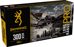 Browning Long Range Pro .300 Winchester Short Mag 195gr Sierra Tipped MatchKing Boat Tail 20Rnd Rifle Ammunition Nexgen Outfitters Browning Long Range Pro .300 Winchester Short Mag 195gr Sierra Tipped MatchKing Boat Tail 20Rnd Rifle Ammunition Nexgen Outfitters
