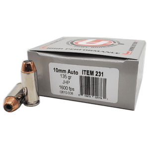 Underwood Ammo Standard 10mm Auto 135gr Nosler Jacketed Hollow Point Bullet 20Rnd Handgun Ammunition Nexgen Outfitters Underwood Ammo Standard 10mm Auto 135gr Nosler Jacketed Hollow Point Bullet 20Rnd Handgun Ammunition Nexgen Outfitters
