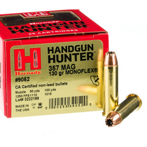 Hornady Hangun Hunter .357 Magnum 130gr MonoFlex 25Rnd Handgun Ammunition Nexgen Outfitters Hornady Hangun Hunter .357 Magnum 130gr MonoFlex 25Rnd Handgun Ammunition Nexgen Outfitters