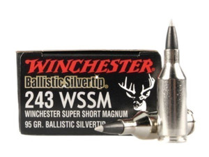 Winchester Ballistic Silvertip 243 WSSM 95 gr Polymer Tip Rifle Ammunition 20 rds Nexgen Outfitters Winchester Ballistic Silvertip 243 WSSM 95 gr Polymer Tip Rifle Ammunition 20 rds Nexgen Outfitters