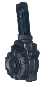 SH125119 ProMag DRM-A27 Glock G17/G19 9mm Luger 30Rnd Black Polymer Drum Magazine Nexgen Outfitters SH125119 ProMag DRM-A27 Glock G17/G19 9mm Luger 30Rnd Black Polymer Drum Magazine Nexgen Outfitters