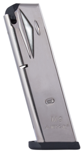 SH36871 MEC-GAR MGPB9215N Beretta 92FS/M9 9mm Luger 15Rnd Nickel Finish Magazine Nexgen Outfitters SH36871 MEC-GAR MGPB9215N Beretta 92FS/M9 9mm Luger 15Rnd Nickel Finish Magazine Nexgen Outfitters