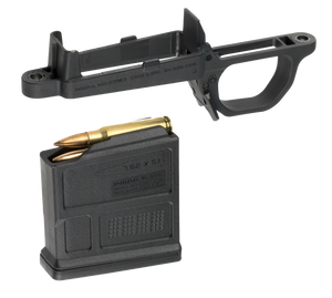 Magpul MAG497 Bolt Action Magazine Well - Hunter 700 Stock Poly Black with Trigger Guard - 7.62 AC Nexgen Outfitters