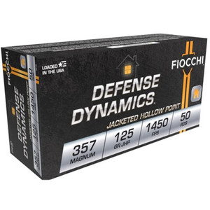 Fiocchi Defense Dynamics .357 Magnum 125gr Jacketed Hollow Point 50Rnd Handgun Ammunition Nexgen Outfitters Fiocchi Defense Dynamics .357 Magnum 125gr Jacketed Hollow Point 50Rnd Handgun Ammunition Nexgen Outfitters