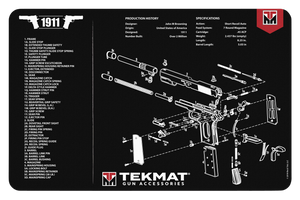 SH124452 TekMat 1911 Parts Diagram 11"x17" Original Cleaning Mat Nexgen Outfitters SH124452 TekMat 1911 Parts Diagram 11"x17" Original Cleaning Mat Nexgen Outfitters