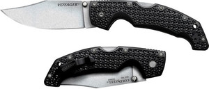 ZA29AC Cold Steel Large Voyager 4" - Plain Edge Blade Clip Folder Nexgen Outfitters ZA29AC Cold Steel Large Voyager 4" - Plain Edge Blade Clip Folder Nexgen Outfitters