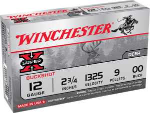SSO65079 Winchester Super-X 12 Gauge 2.75" 9 Pellet 00 Buck Shot 5Rnd Shotgun Ammo Nexgen Outfitters SSO65079 Winchester Super-X 12 Gauge 2.75" 9 Pellet 00 Buck Shot 5Rnd Shotgun Ammo Nexgen Outfitters