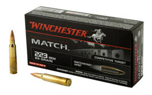 Winchester .223 Remington 69 Gr MatchKing Hollow Point Boat Tail 20Rnd Rifle Ammunition Nexgen Outfitters Winchester .223 Remington 69 Gr MatchKing Hollow Point Boat Tail 20Rnd Rifle Ammunition Nexgen Outfitters