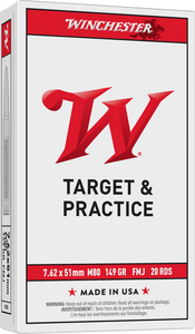 Winchester USA 7.62x51mm NATO 149gr 20Rnd Full Metal Jacket Centerfire Rifle Ammo Nexgen Outfitters Winchester USA 7.62x51mm NATO 149gr 20Rnd Full Metal Jacket Centerfire Rifle Ammo Nexgen Outfitters