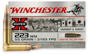 Winchester Super-X .223 Remington 55gr 20Rnd Jacketed Hollow Point Boat Tail Centerfire Rifle Ammo Nexgen Outfitters Winchester Super-X .223 Remington 55gr 20Rnd Jacketed Hollow Point Boat Tail Centerfire Rifle Ammo Nexgen Outfitters