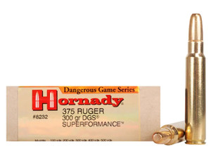 Hornady Dangerous Game Superformance .375 Ruger 300gr DGS Round Nose 20Rnd Rifle Ammo Nexgen Outfitters Hornady Dangerous Game Superformance .375 Ruger 300gr DGS Round Nose 20Rnd Rifle Ammo Nexgen Outfitters