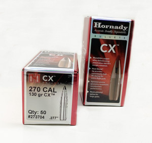 Hornady CX .270 Cal 130 gr Bullets-50cnt Nexgen Outfitters Hornady CX .270 Cal 130 gr Bullets-50cnt Nexgen Outfitters
