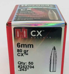 Hornady CX 6mm 80 gr Bullets-50cnt Nexgen Outfitters Hornady CX 6mm 80 gr Bullets-50cnt Nexgen Outfitters