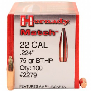 Hornady Match .22 Cal 75 gr BTHP Bullets-100cnt Nexgen Outfitters Hornady Match .22 Cal 75 gr BTHP Bullets-100cnt Nexgen Outfitters