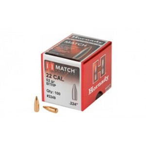 Hornady Match .22 Cal 52 gr BTHP Bullets-100cnt Nexgen Outfitters Hornady Match .22 Cal 52 gr BTHP Bullets-100cnt Nexgen Outfitters