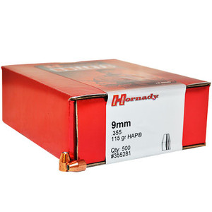 Hornady HAP 9mm 115 gr Bullets-500cnt Nexgen Outfitters Hornady HAP 9mm 115 gr Bullets-500cnt Nexgen Outfitters