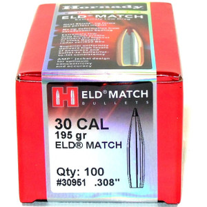 Hornady ELD Match .30 Cal 195 gr Bullets-100cnt Nexgen Outfitters Hornady ELD Match .30 Cal 195 gr Bullets-100cnt Nexgen Outfitters