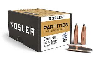 Nosler Partition 16327 7mm 160 gr Spitzer Bullets-50cnt Nexgen Outfitters Nosler Partition 16327 7mm 160 gr Spitzer Bullets-50cnt Nexgen Outfitters