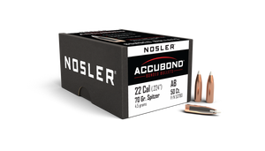 Nosler AccuBond 53780 .22 Cal 70 gr Spitzer Bullets-50cnt Nexgen Outfitters