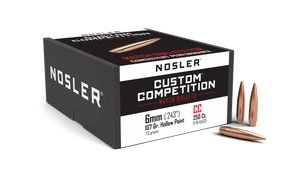 Nosler Custom Competition 49742 6mm 107 gr Hollow Point Bullets-100cnt Nexgen Outfitters Nosler Custom Competition 49742 6mm 107 gr Hollow Point Bullets-100cnt Nexgen Outfitters