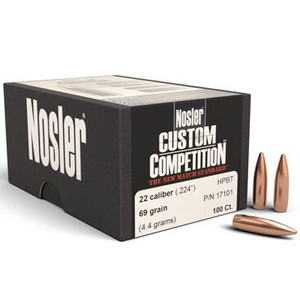 Nosler Custom Competition 17101 .22 Cal 69 gr Hollow Point Bullets-100cnt Nexgen Outfitters Nosler Custom Competition 17101 .22 Cal 69 gr Hollow Point Bullets-100cnt Nexgen Outfitters