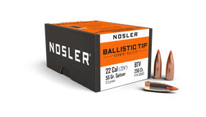 Nosler Ballistic Tip Varmint 39560 .22 Cal 55 gr Spitzer Bullets-250cnt Nexgen Outfitters