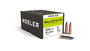 Nosler Ballistic Tip Hunting 25115 .25 Cal 115 gr Spitzer Bullets-50cnt Nexgen Outfitters Nosler Ballistic Tip Hunting 25115 .25 Cal 115 gr Spitzer Bullets-50cnt Nexgen Outfitters