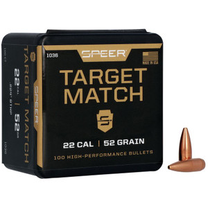 Speer Target Match 1036 .22 Cal 52 gr Open Tip Match Bullets-100cnt Nexgen Outfitters Speer Target Match 1036 .22 Cal 52 gr Open Tip Match Bullets-100cnt Nexgen Outfitters