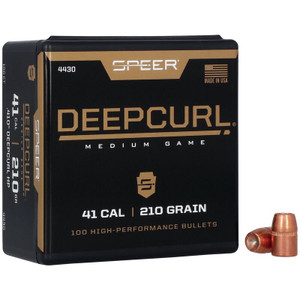 Speer Deep Curl Handgun Hunting 4430 .41 Cal 210 gr Hollow Point Bullets-100cnt Nexgen Outfitters Speer Deep Curl Handgun Hunting 4430 .41 Cal 210 gr Hollow Point Bullets-100cnt Nexgen Outfitters